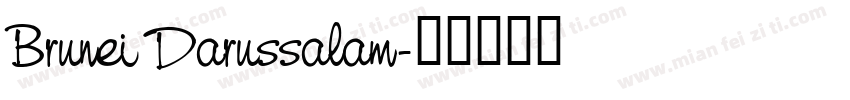 Brunei Darussalam字体转换